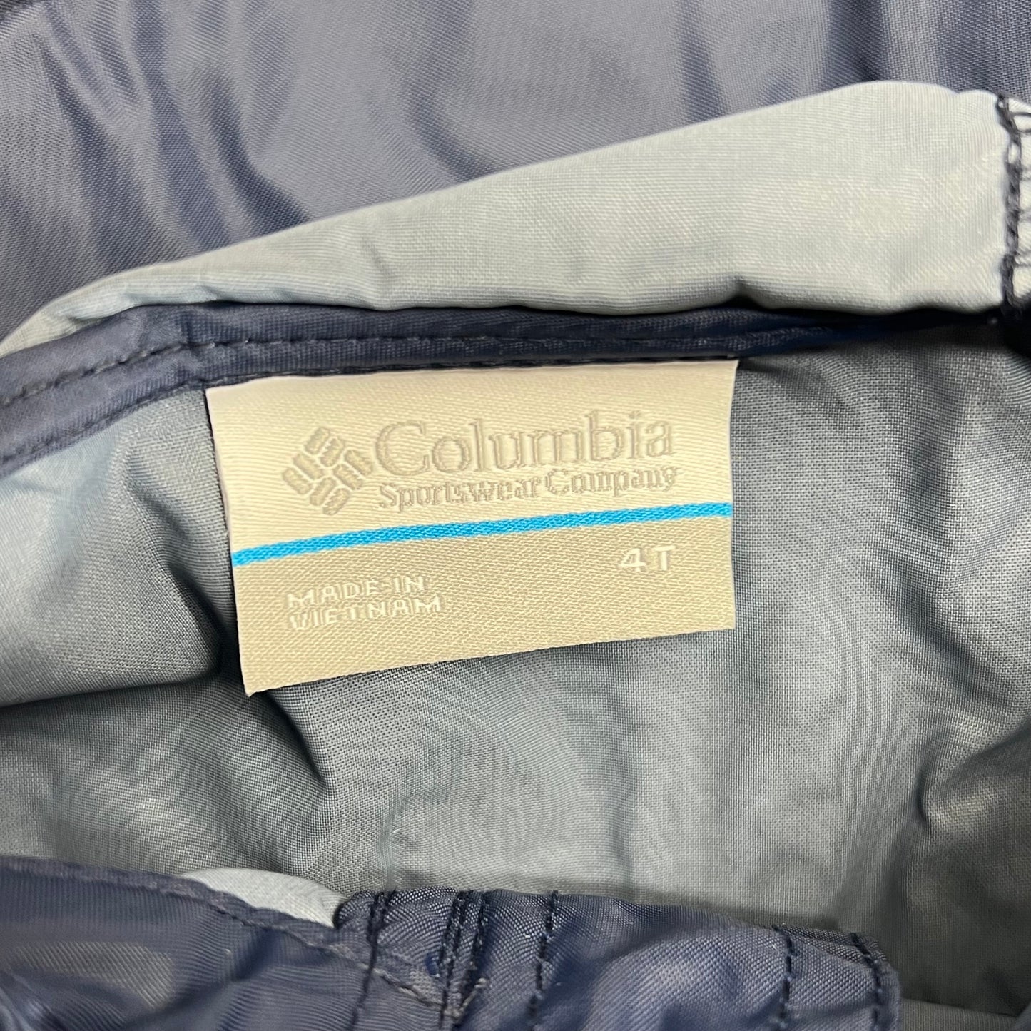 COLUMBIA Glennmaker Waterproof Rain Jacket Full Zip Boy's Sz 4T Blue RD3416-436
