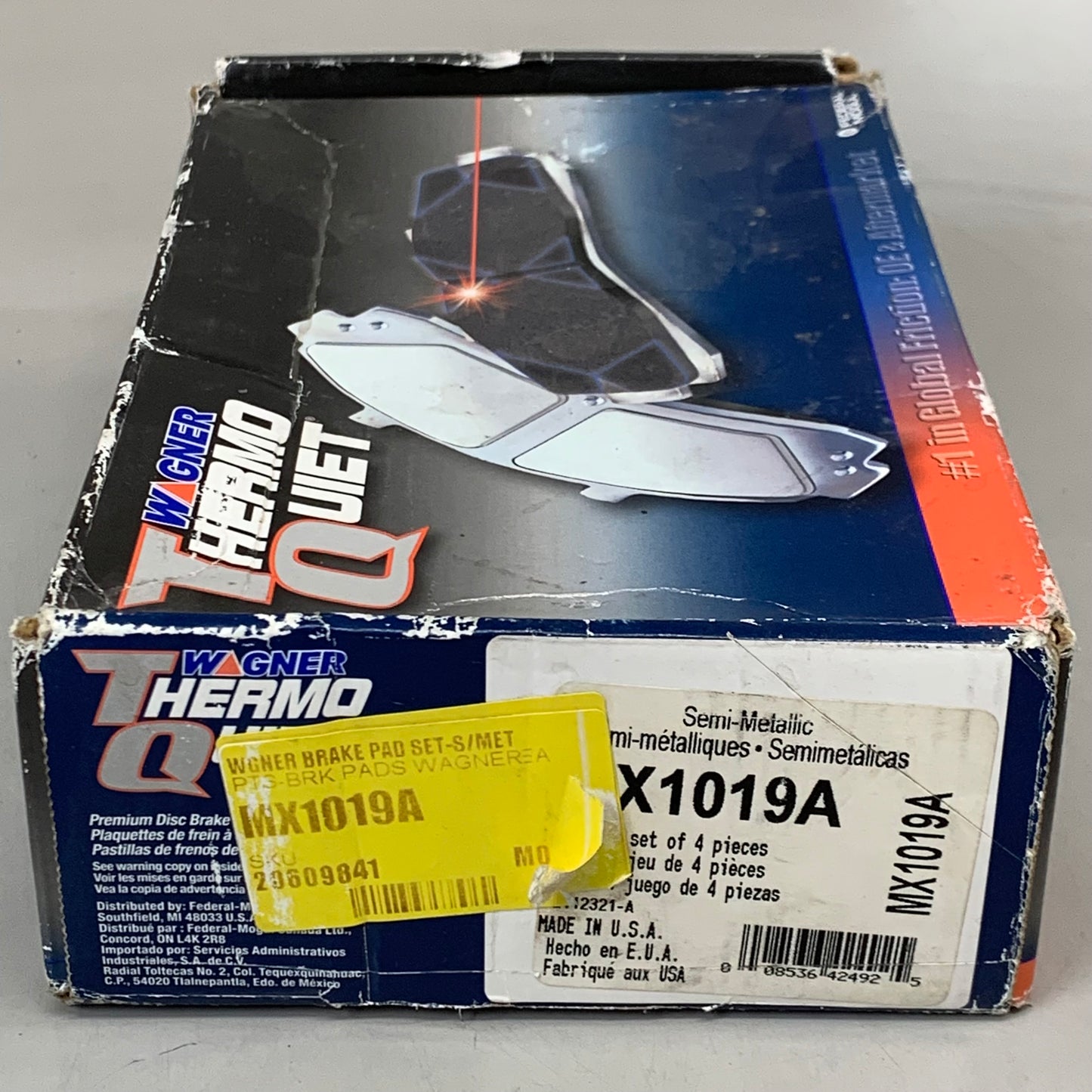 WAGNER ThermoQuiet Rear Ceramic Brake Pads for Cadillac & Pontiac MX1019A