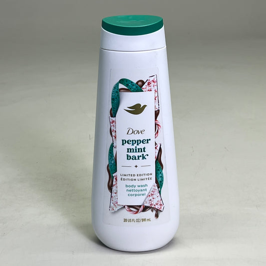 DOVE (2 PACK) Pepper Mint Bark Body Wash 20 fl oz White