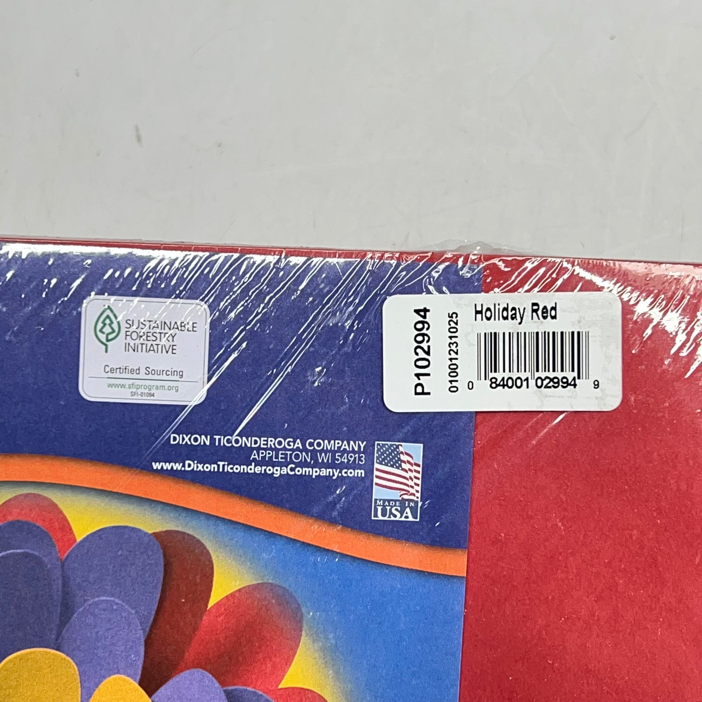 ZA@ TRU-RAY (3 PACK, 50 SHEETS EACH) Premium Construction Paper 12"x18" Holiday Red P102994 (As-Is)