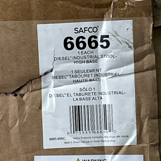 SAFCO Diesel High Base Without Back Steel Screw Lift Rubber Feet Protector 6665