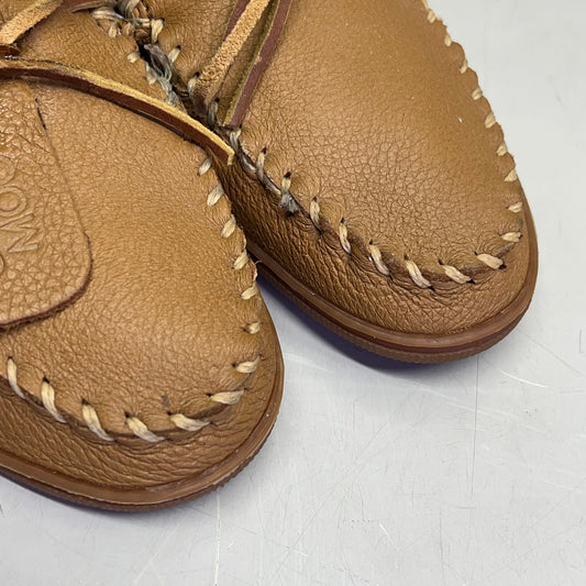 MINNETONKA Genuine Moosehide Classic Men's Sz 11 Natural / Brown (Pre-Owned )