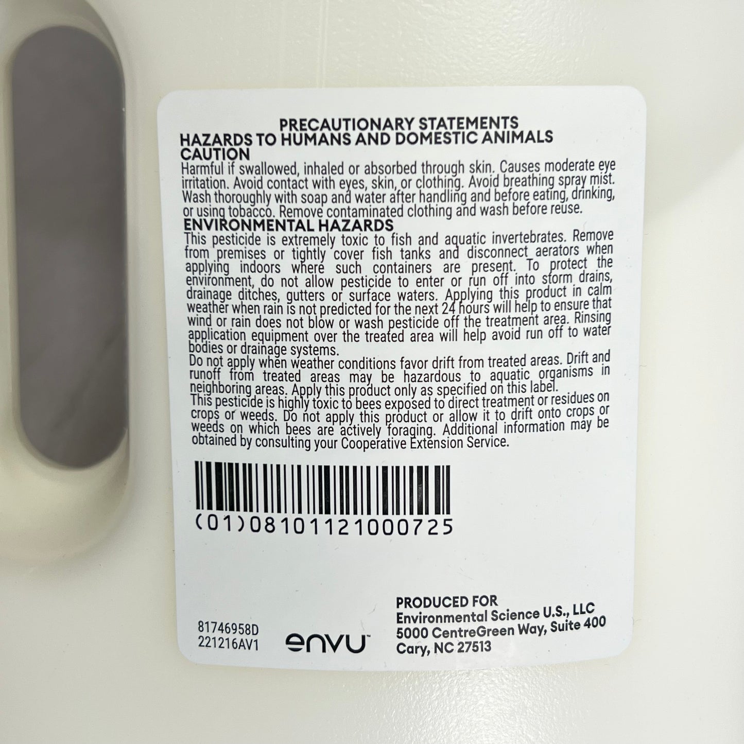 ENVU Tempo Sc Ultra Insecticide Fast Broad Spectrum Control 30.43 Fl Oz White