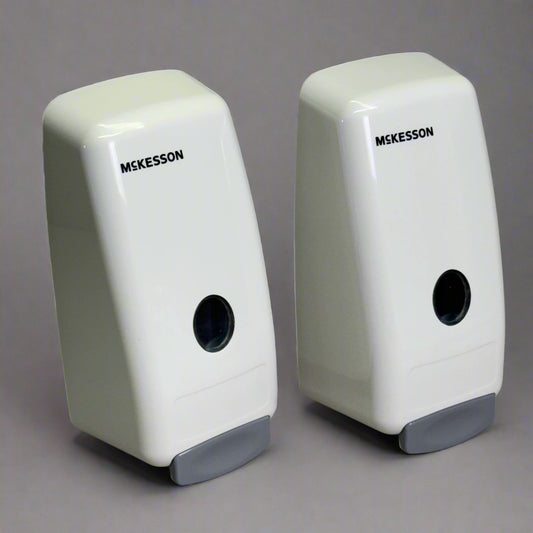 MCKESSON (4 PACK) Soap Dispenser Wall Mount 9.5" H x 4" x 4", White 53-1000