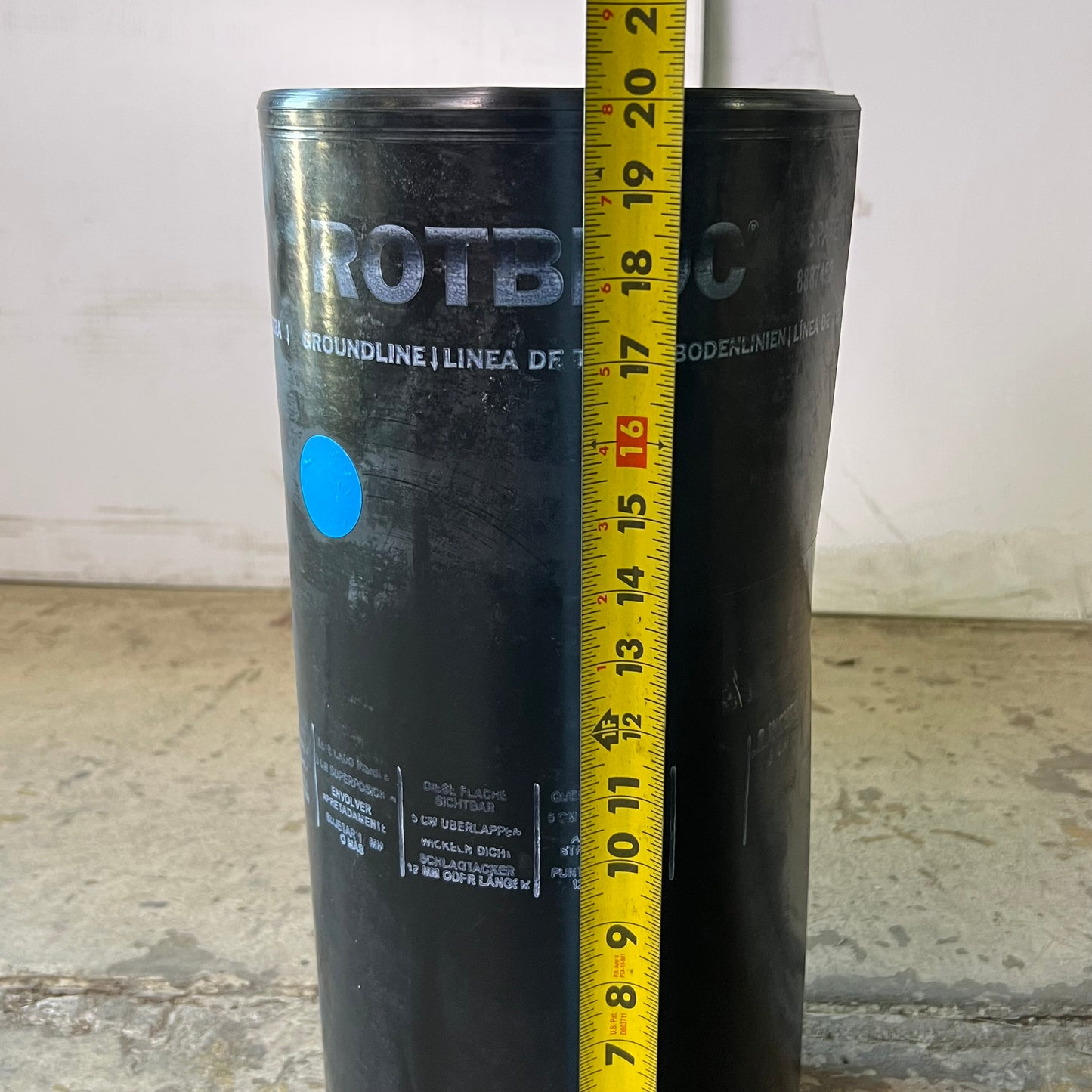 ROTBLOC Groundline, Commercial Roll 8887452 20"W Black