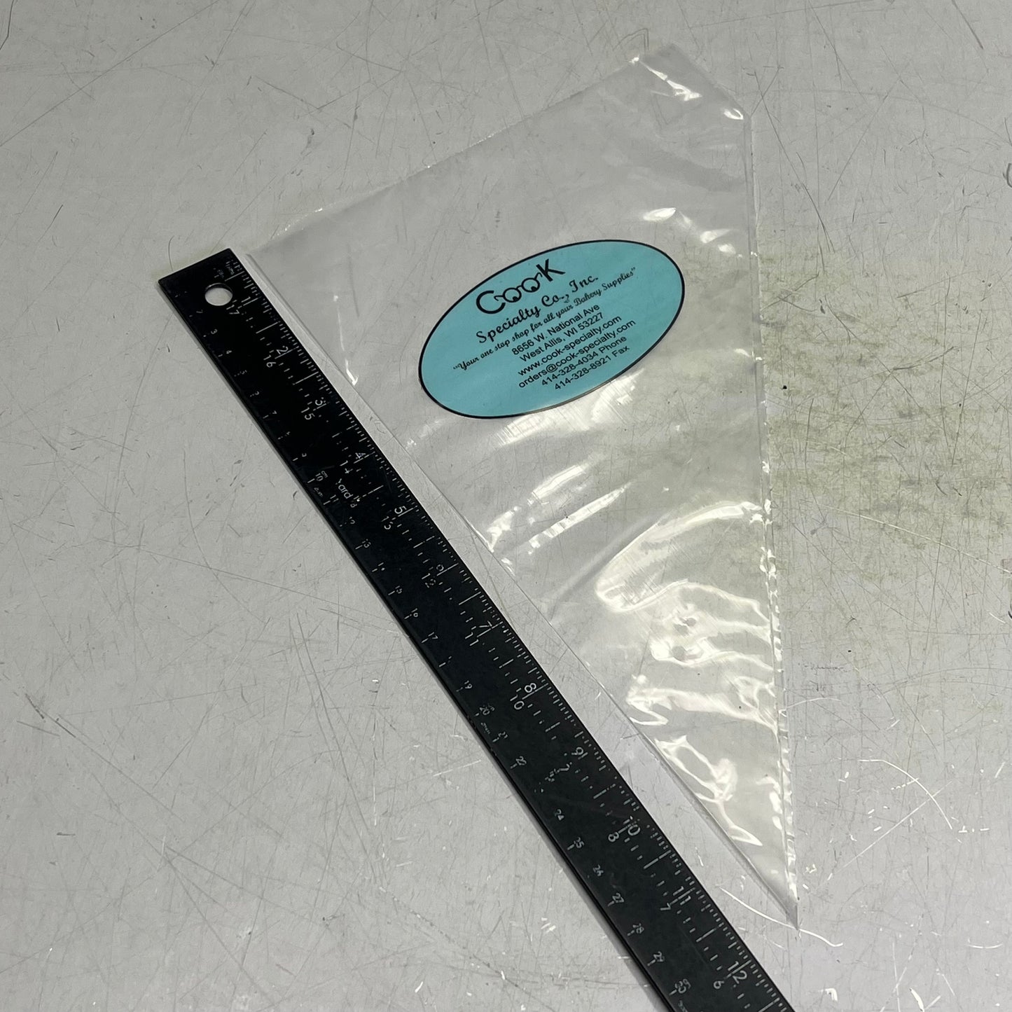 ZA@ COOK (100 COUNT ROLL) Pastry Bags 12" Clear 20706 7091011