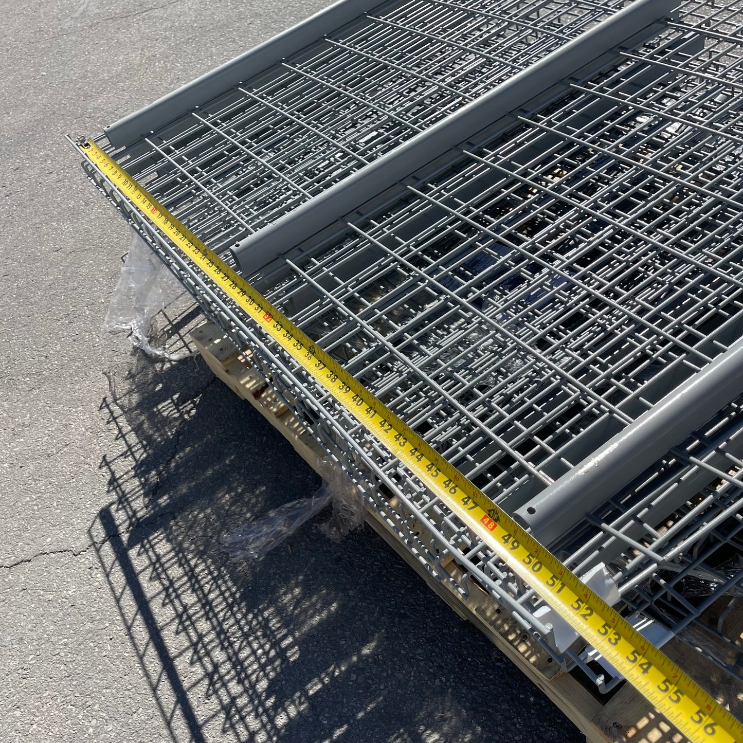 Z@ (12 PACK) NASHVILLE WIRE Pallet Rack Welded Wire Decking Light Grey D3652AA3B1 (New)