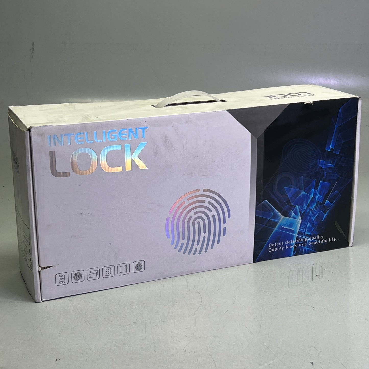 LOCK SYSTEM Smart Door Lock Face Recognition Plus 16.14x2.95in Black QQ05 (New Other)