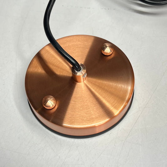 AQ LIGHTING Steel Hanging Mono-point Pendant 16" Shiny Copper Finish IPL-HL345CP