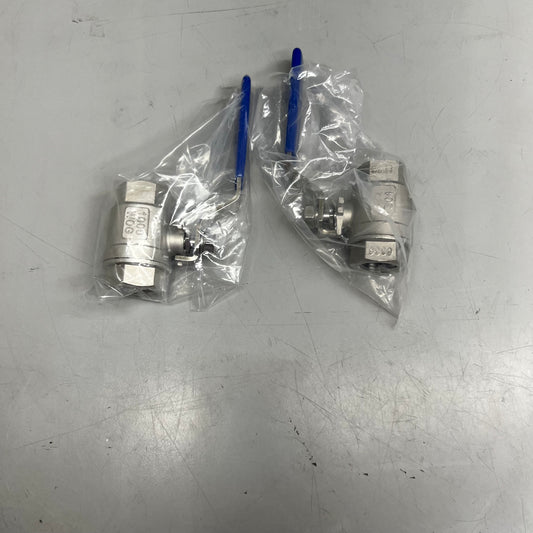 DERNORD (2 Pack) Full Port Ball Valve Stainless Steel 304 Heavy Duty (MATURE, DO NOTHING)
