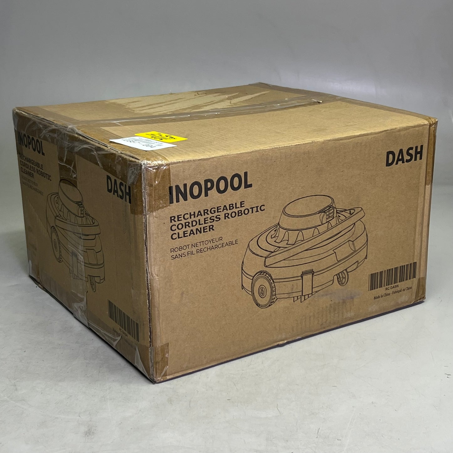 INOPOOL Rechargeable Cordless Robotic Cleaner 600 sq/ft, Grey & Blue DASH