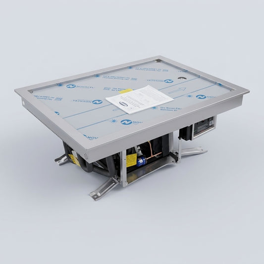 HATCO Refrigerated Cold Display Plate, Drop-in Design Sz 39"L x 29"W x 16"H - FTBP-2 (Bent Frame)