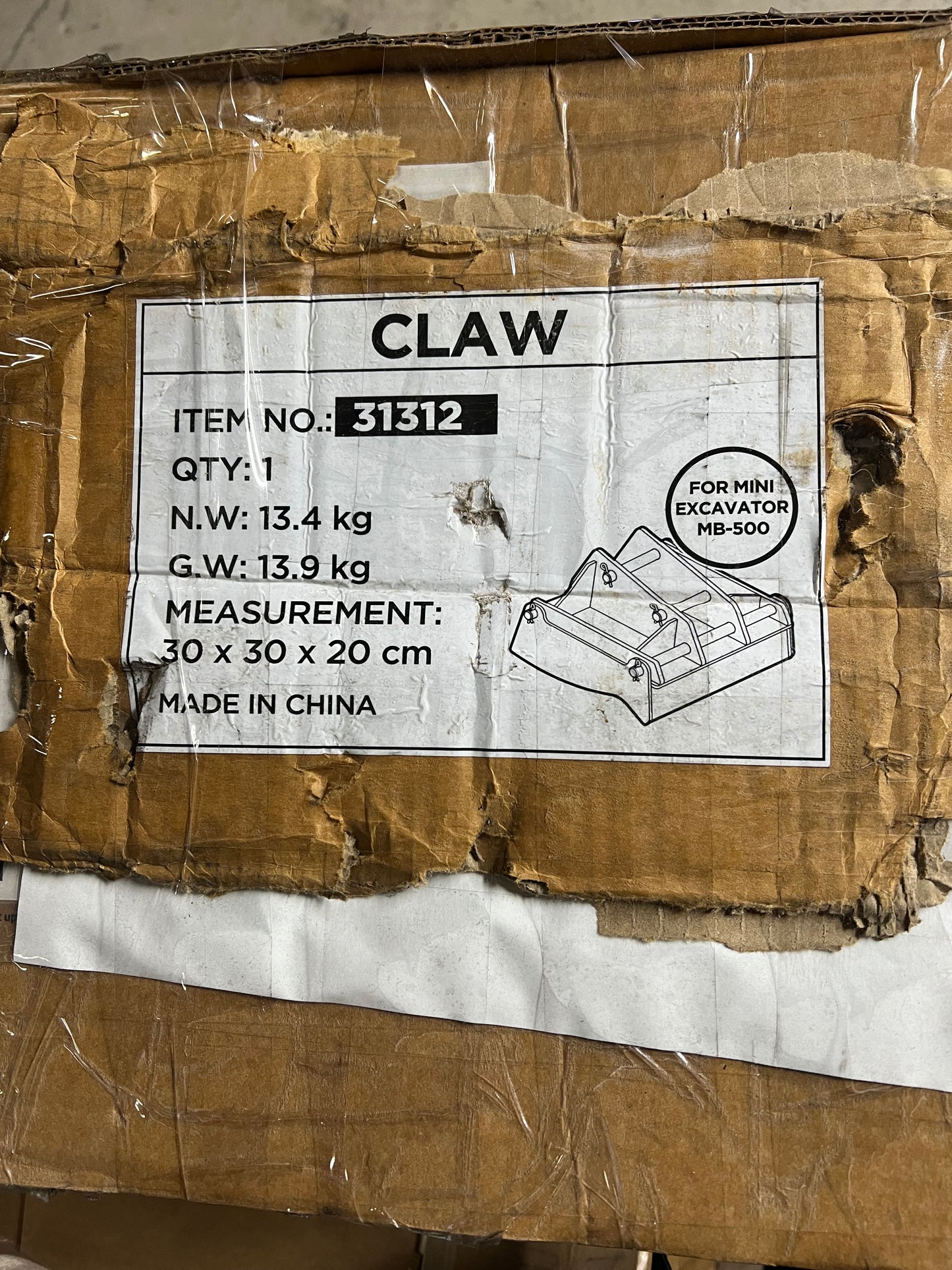 Mechanical Quick Hitch Coupler Attachment for Mini Excavator Mb-500 Black 31312