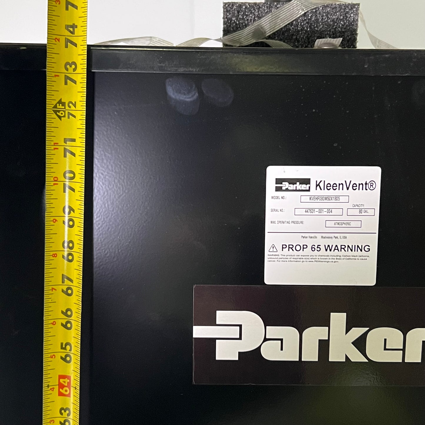 PARKER Reservoir Isolator 80 Gal Nominal Capacity KVEHF080M50X1805 (New Other)