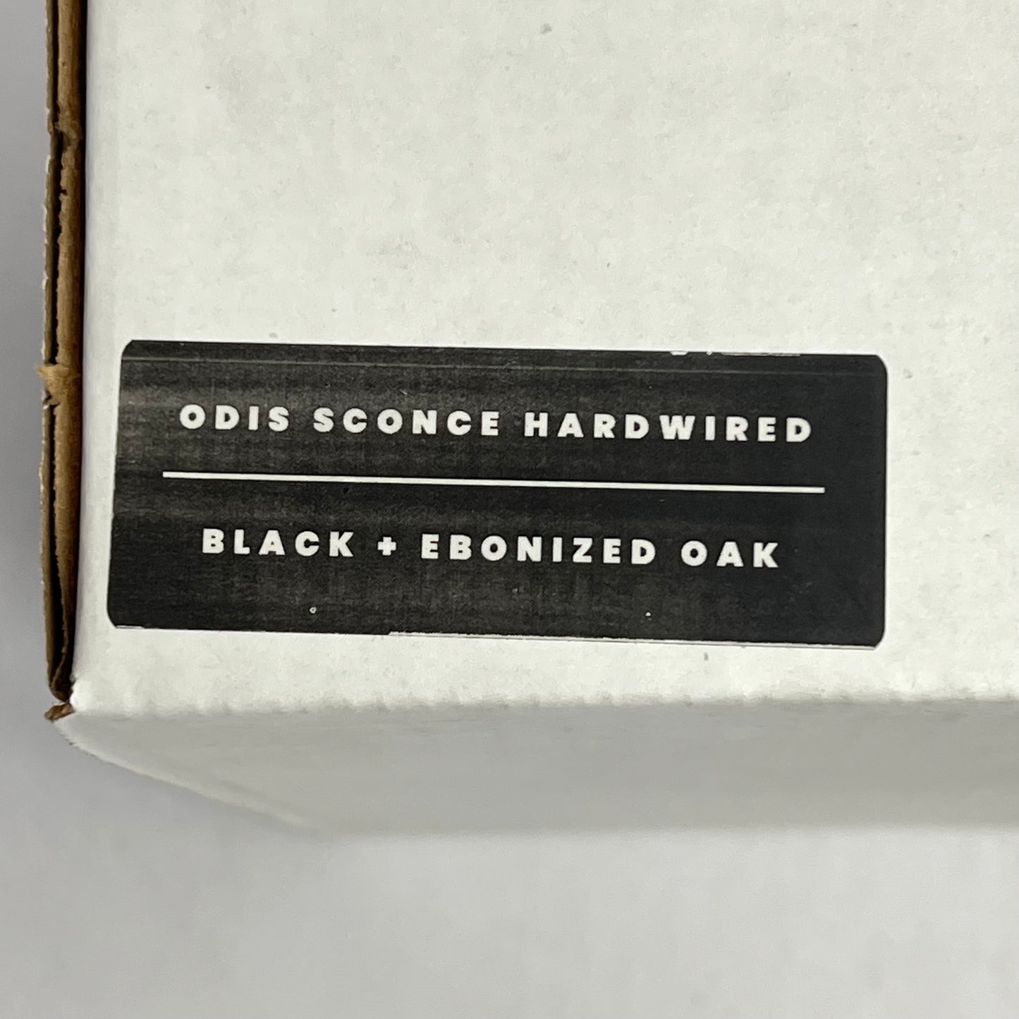 HUMAN HOME Odis Sconce Handcrafted Design 7.9" Black Ebonized Oak Warm Light