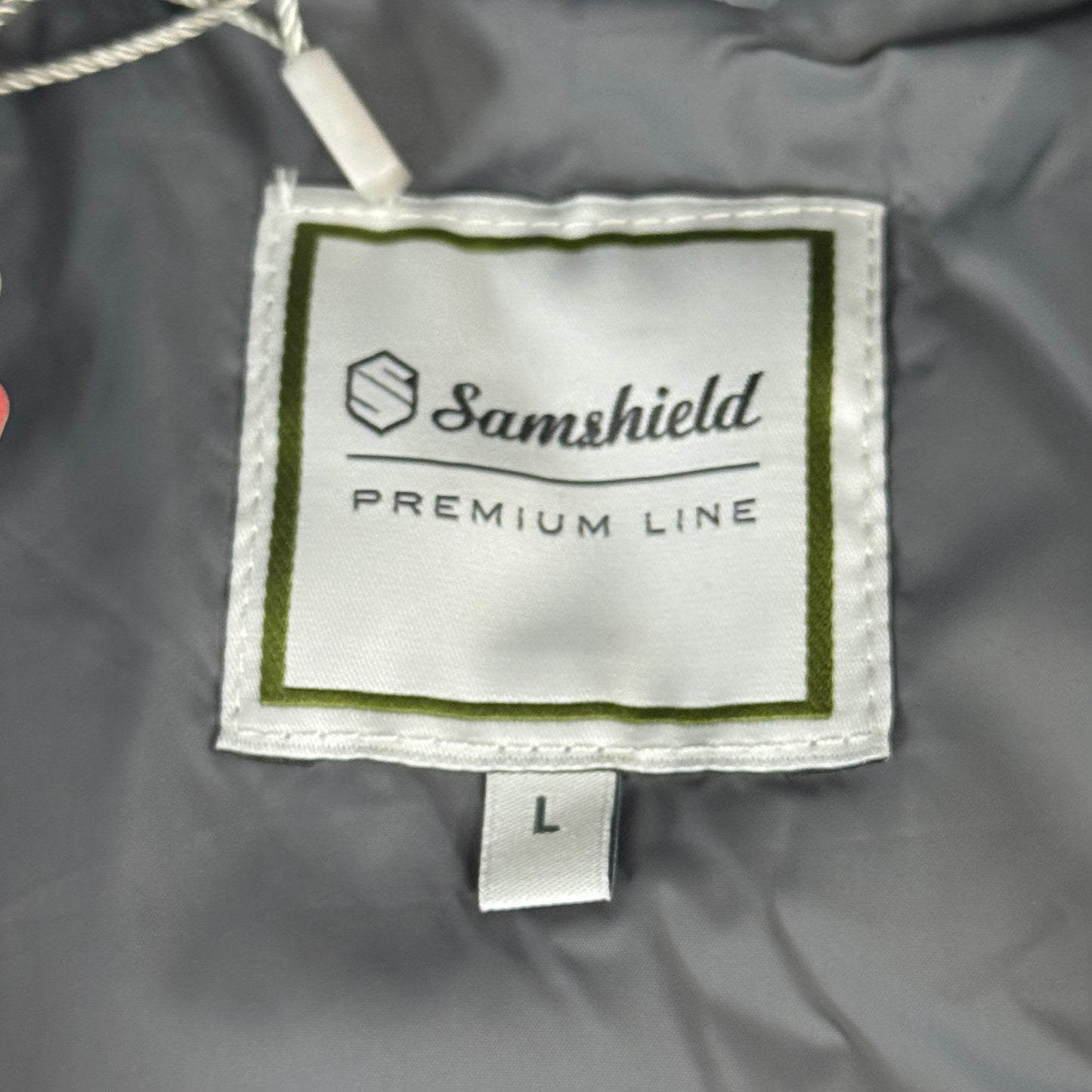 SAMSHIELD Megeve Equestrian Full Zip Up Winter Coat Men's Sz L Ore Grey