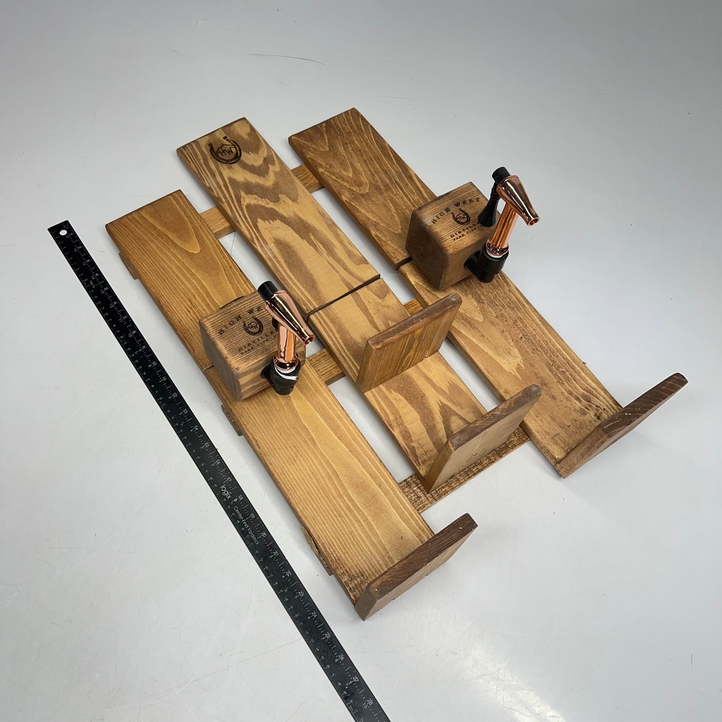 HIGH WEST DISTILLERY Park City Distillery Wall Mount Liquor Bottle Dispenser