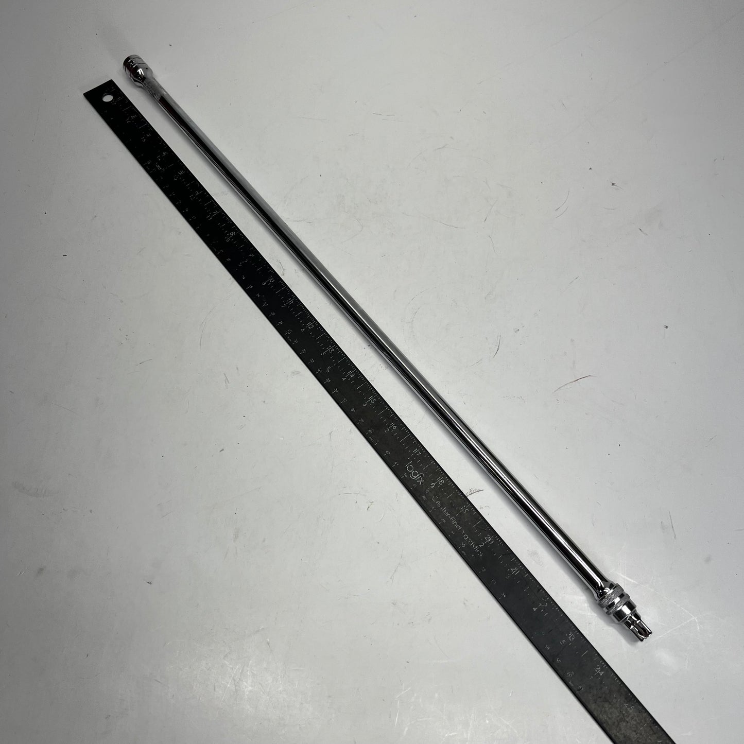 SNAP ON Quick Release Locking Knurled Extension 24" - 3/8" Drive Chrome FXKL24A