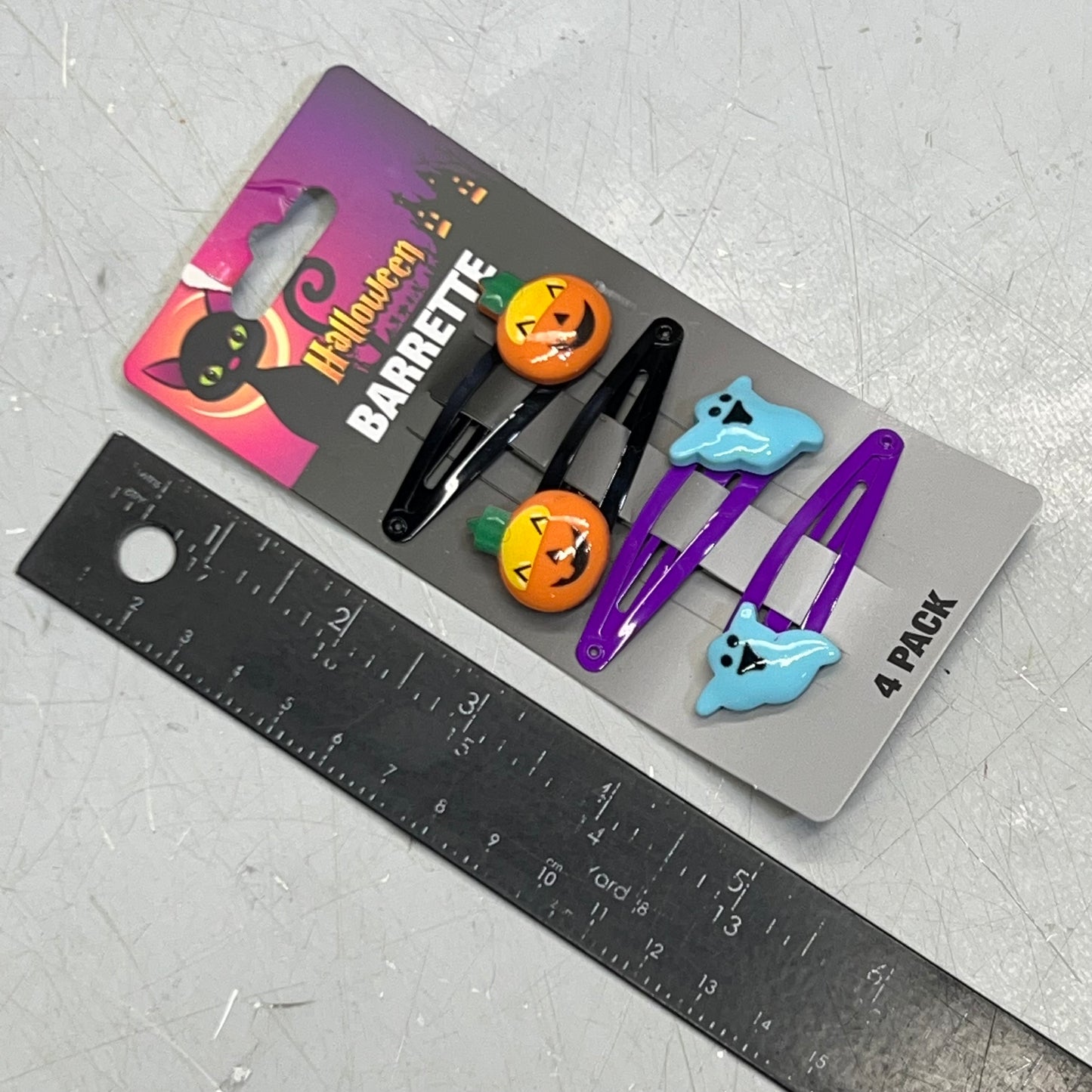 MAGIC SEASON (4 Pieces) Halloween Pumpkin Ghost Barrette 768502