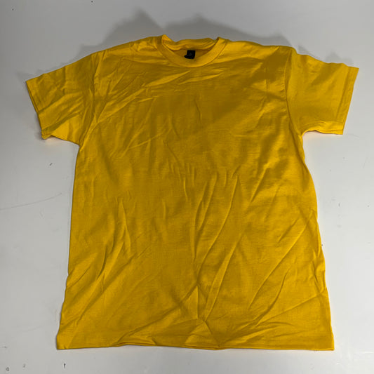 ZA@ GILDEN (12 PACK) Unisex Heavy Cotton T-shirts Short Sleeve Unisex Sz M Yellow