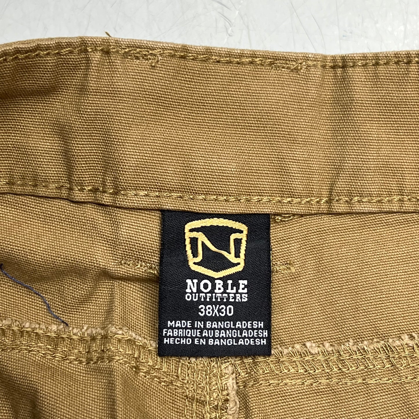 NOBLE OUTFITTERS Canvas Double Front Work Pant Men's Sz 38x30 Coyote 18452