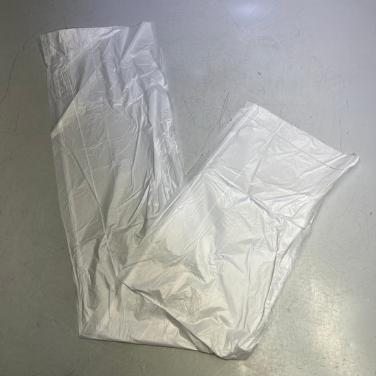 RIGHT CHOICE (200 PACK) Flat Can Liner 56 Gal 43" X 48" Natural/Clear 78000079