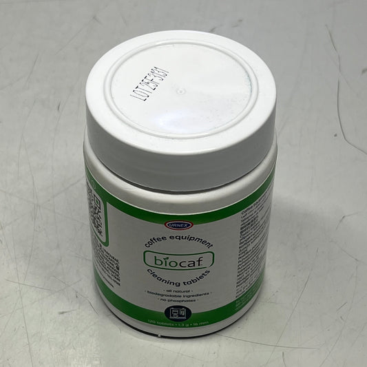 URNEX (2 PACK) Biocaf Coffee Equipment Cleaning Tablets 120 Tablets White