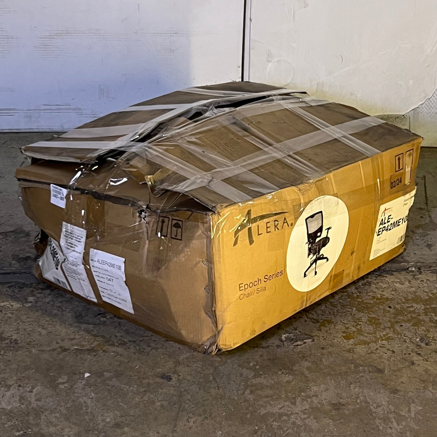 ALERA Epoch Series Multifunction Mesh Mid-Back EP42ME10B, Black (New Other, Distressed Box)