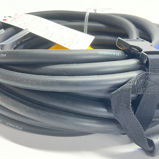 POWER GRIP Camco Extension Cable 30 Amp 50 ft. Black & Yellow 55197