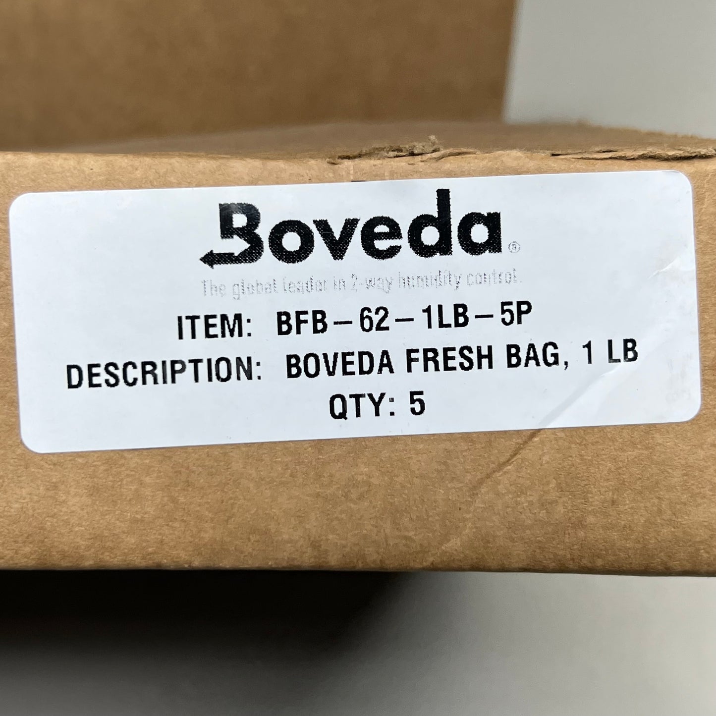 BOVEDA (5 Bags) Fresh Bag 1Lb Sz 16" x 16", Brown BFB-62-1LB-5P