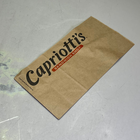 ZA@ CAPRIOTTI'S (1000 PACK) Sandwich Shop Paper Bags 14"x7"x4.5" Brown BG745CAP