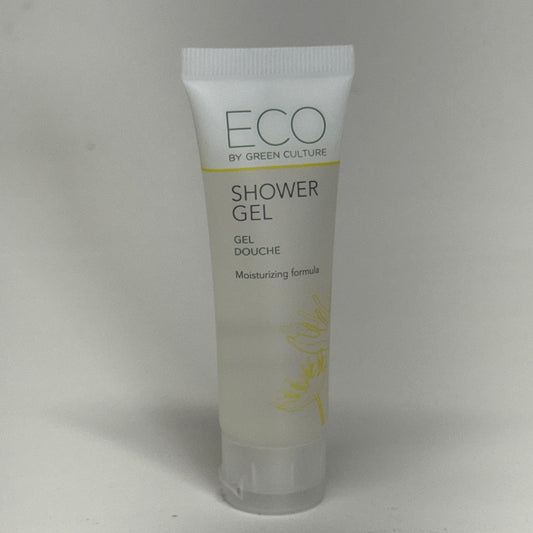 ECO (288 PACK) Green Culture Shower Gel Tube 1.0 fl oz. Clear SG-EGC-T (New Other, Distressed Box)