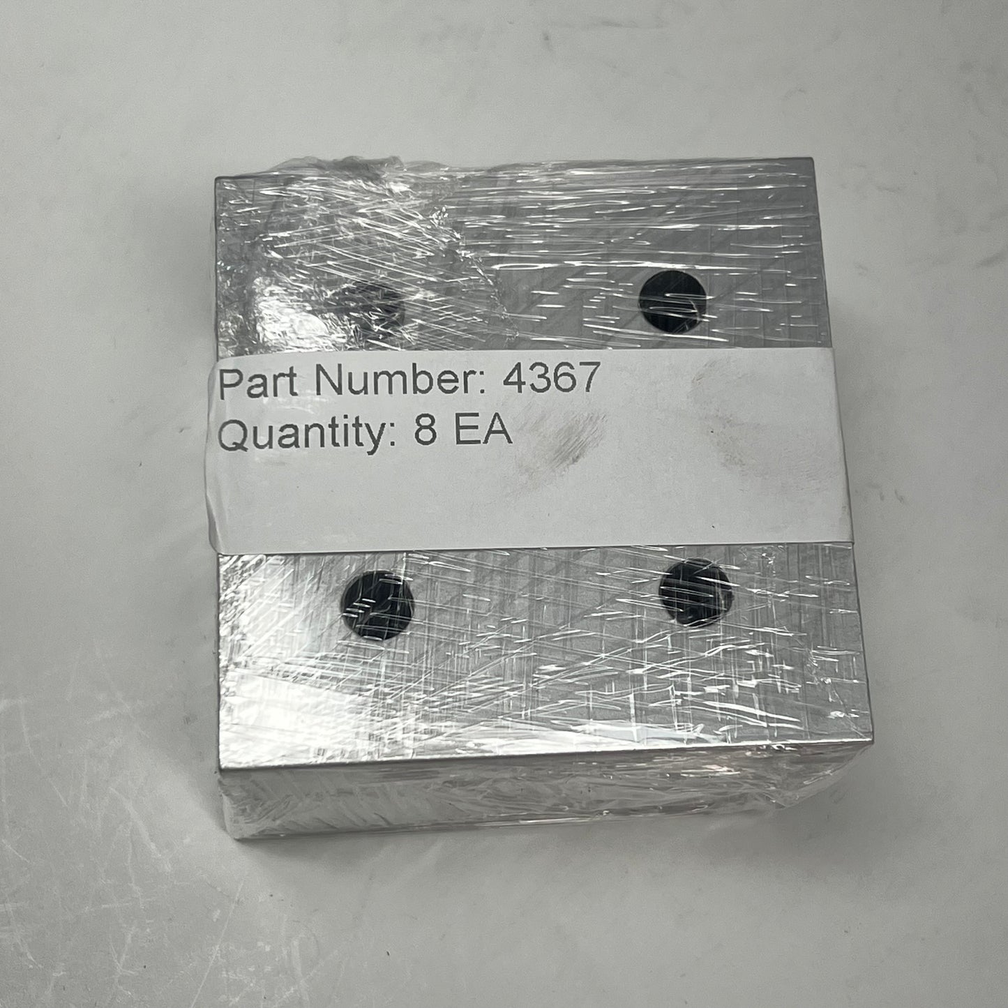 80/20 INC (8 PACK) 15 Series & Ready Tube 4 Hole Square Flat Plate Aluminum 4367