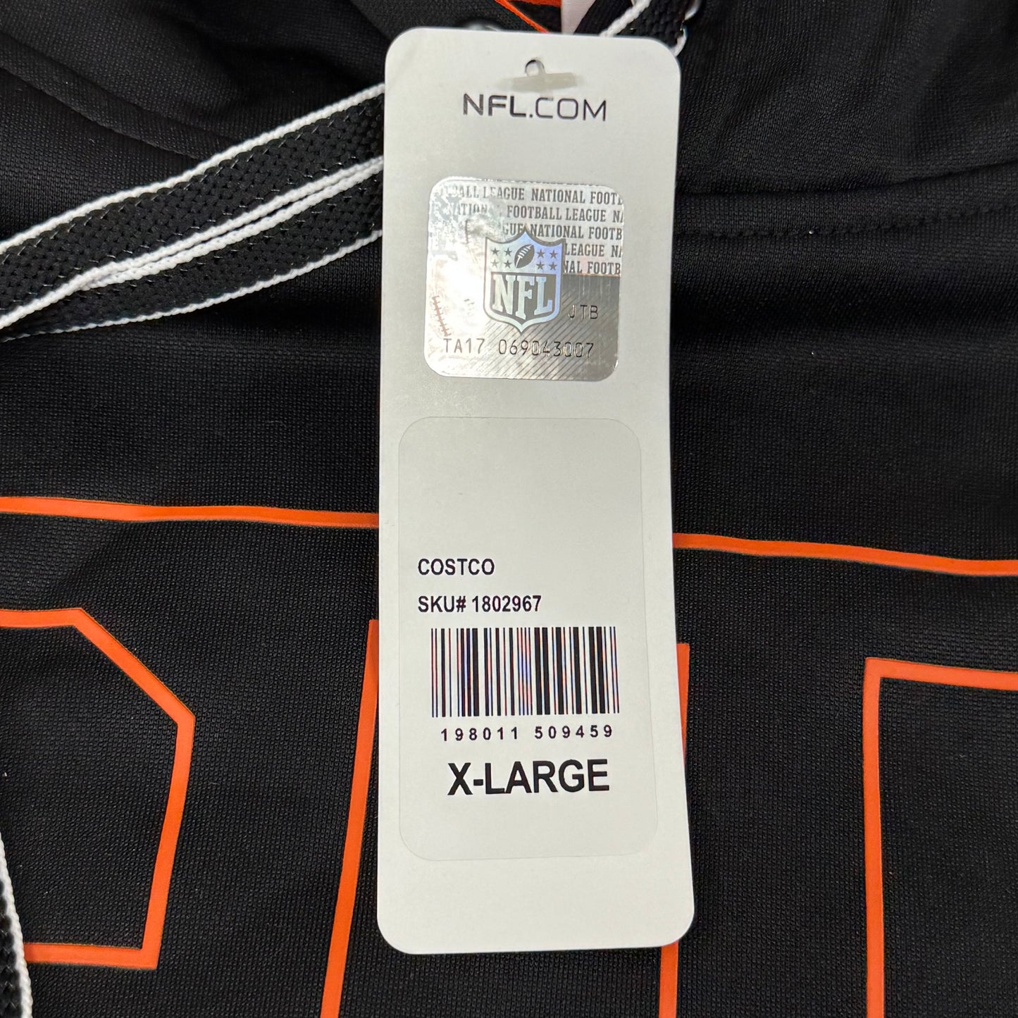 NFL Cincinnati Bengals Hoodie AFC North Sweatshirt Pullover SZ XL Black 1802967