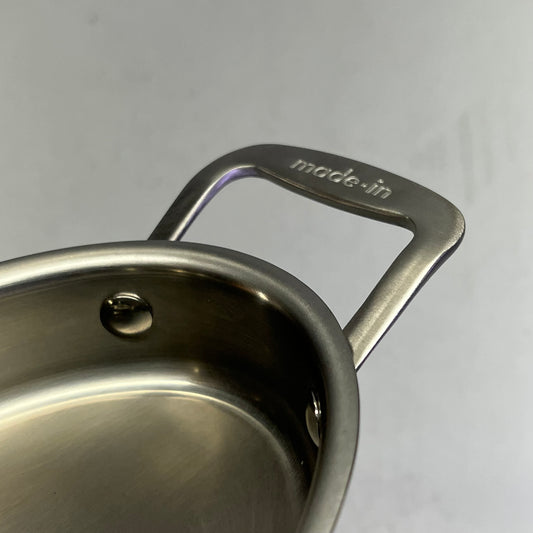 MADE IN 18/10 Stainless Steel Oval Gratin Oven Safe Up To 750°F 7" 160-776110