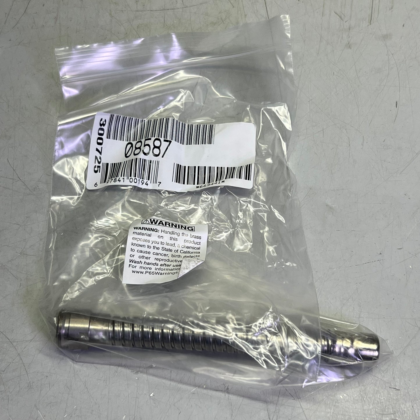 JUSTRITE Stainless Steel Flexible Extension Faucet Sz 6" 08587