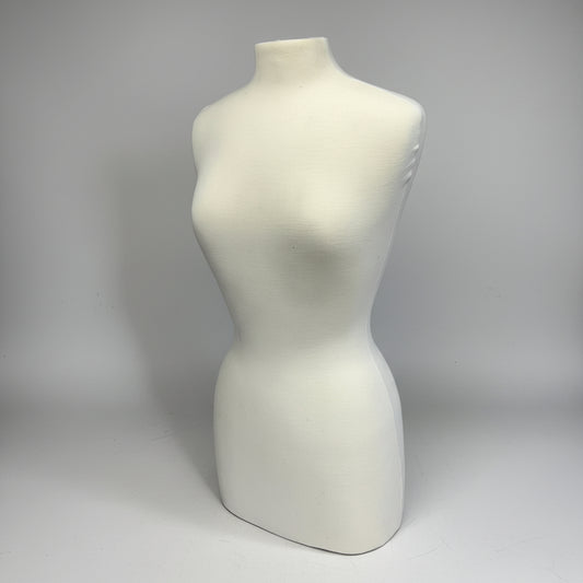 MANNEQUINS EXPRESS Dressmaker Jersey Form Female Mannequin W/ Stand Ivory 70380