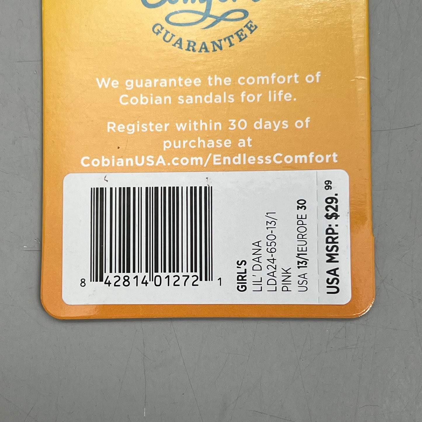 COBIAN Lil' Dana Strap Flower Sandals Kid's Sz 13/1 Pink LDA24-650-13/1