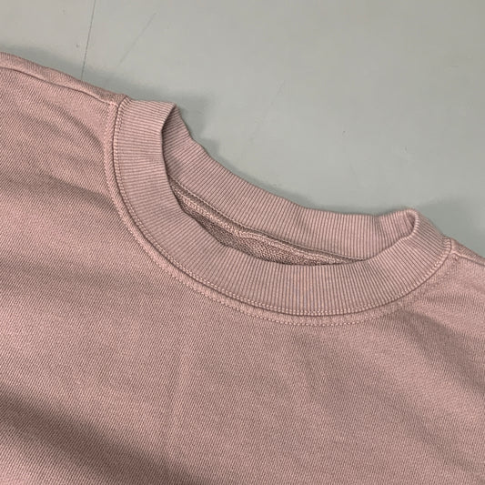 ETICA Viola Sweatshirt Dress Pleated Drop Shoulder Wood Rose Size Large EW174415