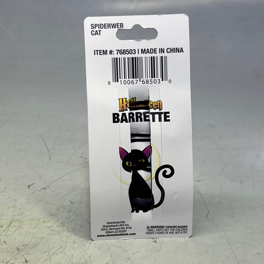 MAGIC SEASON (4 Pieces) Halloween Spiderweb Cat Barrette 768503
