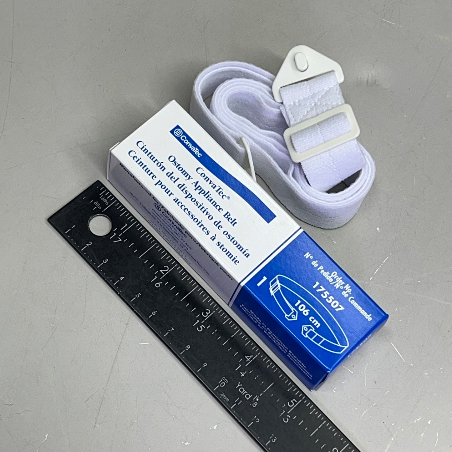 CONVATEC (6 PACK) Ostomy Appliance Belt Adjustable Up To 42" White 175507