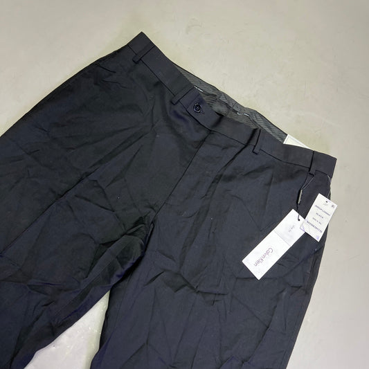 CALVIN KLEIN Slim Fit Slack Dress Pants Men's Sz 36W X 30L Black JMROPJJX0001