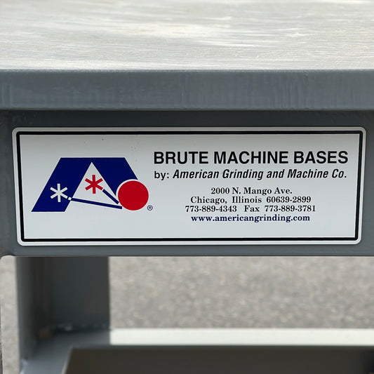 ZA@ Pallet of BRUTE MACHINE BASES Heavy-Duty Work Table 72”x30”x24” ~680 lbs Steel (AS-IS)