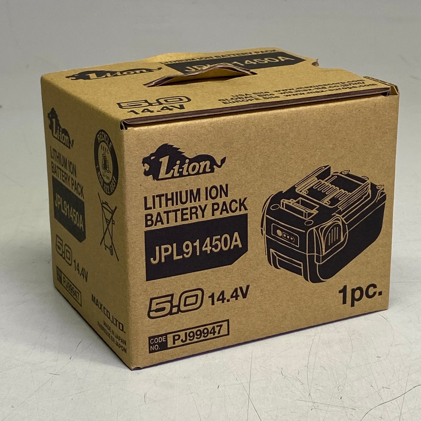 MAX LTD Lithium Ion Battery Pack 14.4V Black JPL91450A