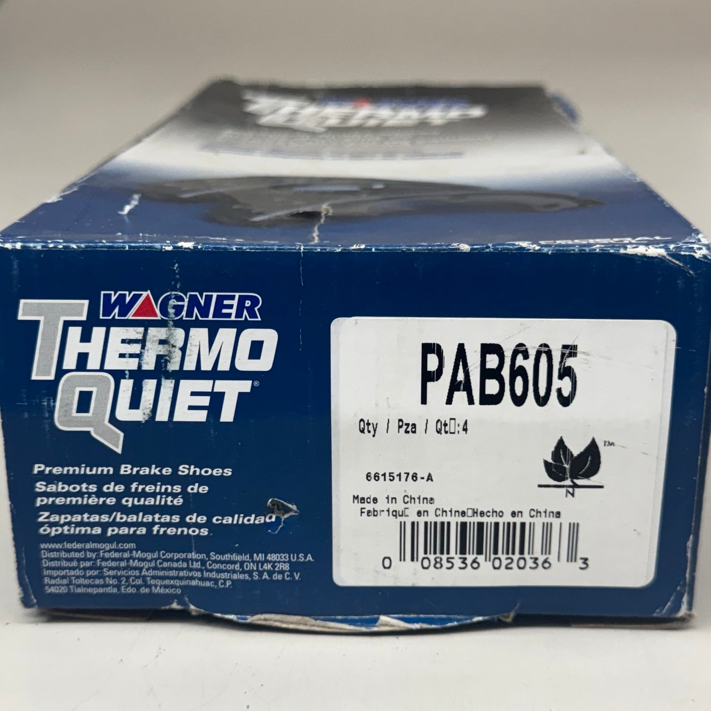 WAGNER Relined Brake Shoe Kit NOS PAB605