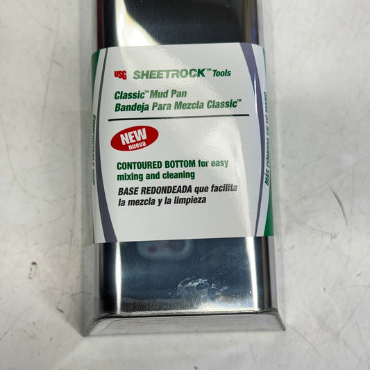 KRAFT Rust Resistant Classic Stainless Steel Mud Pan Contoured Bottom 14" 340407