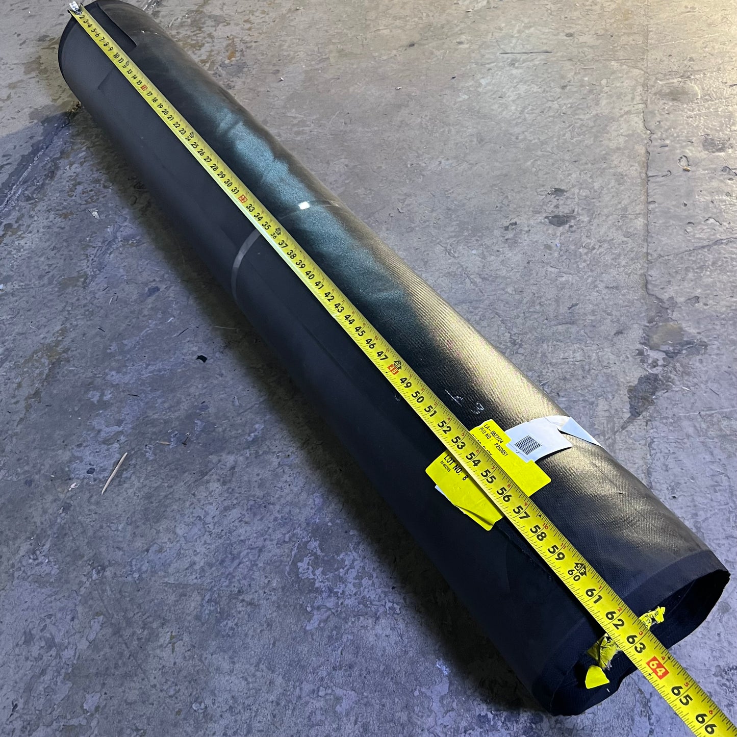 ZA@ Plastic Film P250651 Sz 50Y x 62"W, Black