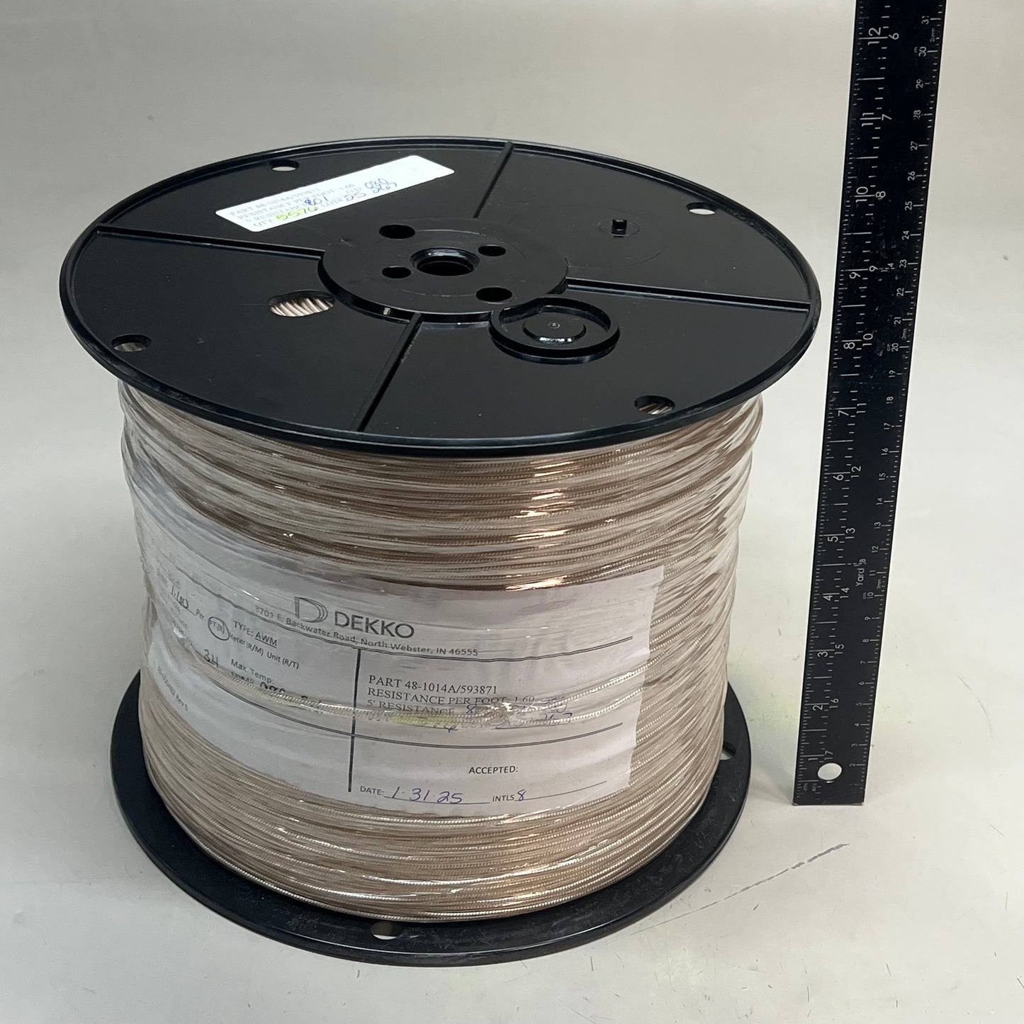 DEKKO Resistance Wire Copper Nickel 34 Conductor Sz 34 98 Cu 2 Ni 48-1014A/593871