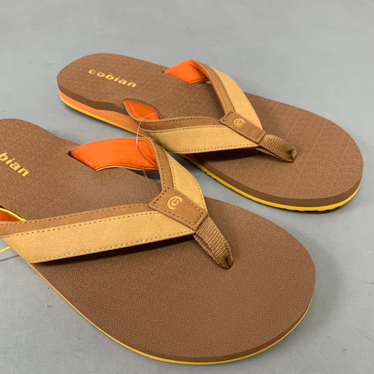 COBIAN Foamie Full Arch Support Sandals Men's Sz 11, 44 Eu Brown FAO25-200-11