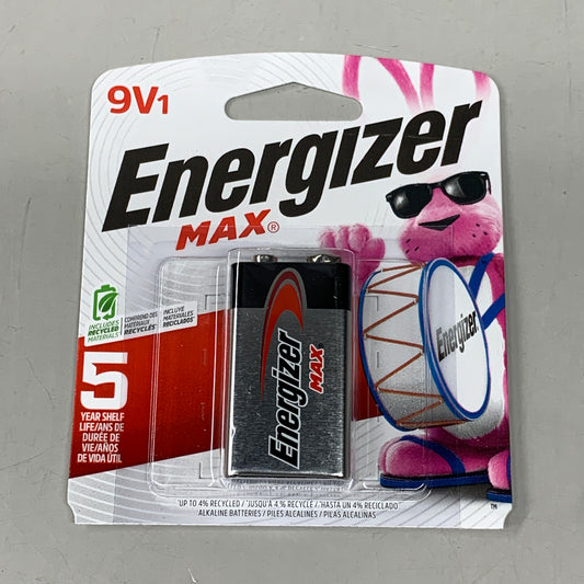 ENERGIZER MAX(6 PACK) 9 Volt Alkaline Battery General Purpose 522BP